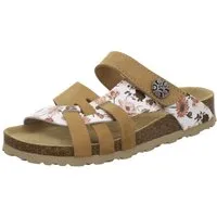 AFS-Schuhe 212075 Kralle Pantolette für Damen mit Fußbett, bequeme Sandalen aus Leder