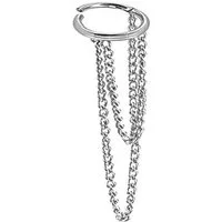 viva-adorno Nasenpiercing Ohrpiercing Segmentring Helix Piercing Clicker Scharnier Kettchen, Ketten Anhänger Segment Clicker