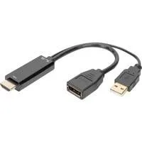 4K HDMI auf DisplayPort Adapter schwarz