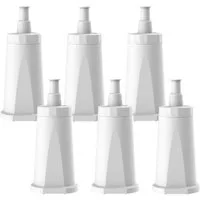 Comedes Wasserfilter 6er Set einsetzbar statt Sage SES008WHT0NEU1, Zubehör für Barista Express (SES875), Barista Pro (SES878), Barista Touch (SES880), Dual Boiler (SES920), Oracle (SES980), Oracle Touch (SES990), passend für die Bambino Plus (SES500)