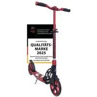 SIX DEGREES Cityroller aus Aluminium TESTSIEGER, Klappmechanismus, Ständer 205 mm PRIME, TESTSIEGER Stiftung Warentest