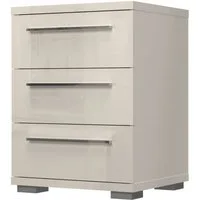 OTTO home Nachtkommode Piano, Nachttisch aus FSC-zertifiziertem Holzwerkstoff, Made in Europe (45/40/43 oder 61cm (B/T/H), ideal passend zum Boxspringbett), UV lackiert, hochglänzend, Soft-Close Funktion, 2 oder 3 Schubladen