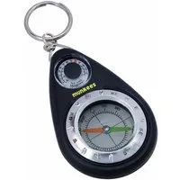 Munkees Kompass Kompass-Schlüsselanhänger-Thermometer, Kompakt, leicht, tragbar