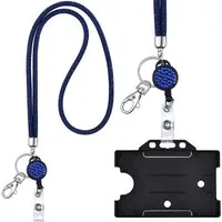 WEBBOMB Schlüsselanhänger Kristall Lanyard + Jojo Set + Kartenhalter Umhängeband Schlüsselband