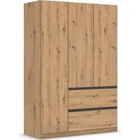rauch Drehtürenschrank Kleiderschrank Schrank Garderobe COSTA in den Breiten 91/136/181 cm (in 3 Ausstattungen BASIC/CLASSIC/PREMIUM) viel Platz, grifflose Front und Push-to-Open Funktion MADE IN GERMANY