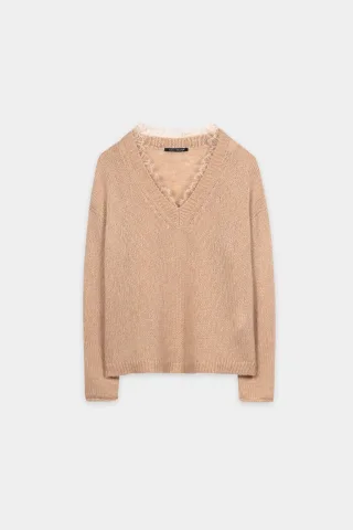 Luisa Cerano - Pullover Weiblich cappuccino - Gr. - 36