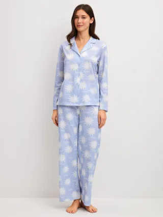 CALIDA - DAMEN Pyjama harmony blue - Gr. - M