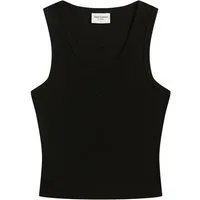Juicy Couture T-Shirt THIN STRAP RACER VEST Damen T-Shirt Damen, Schriftzug, Sportshirt, Trägertop, mit Glitzer, Sale