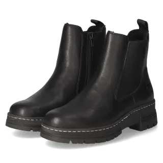 Rieker Stiefeletten - Gr. 36 - Schwarz - Kunstleder