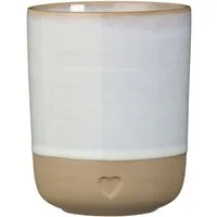 Ib Laursen Becher Farbauswahl - Ib Laursen Becher Tasse Steingut mit Herz 190ml 2467, Steingut