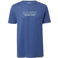 s.Oliver T-Shirt Basic Rundhals-Ausschnitt, mit Logo in klein oder groß auf der Brust