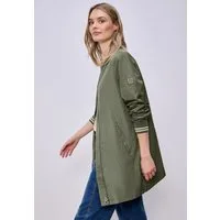 STREET ONE Langjacke bequeme Passform, 2‑Wege‑Reißverschluss