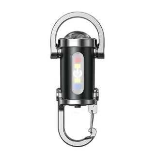 Multifunctional Mini LED Keychain Flashlight with UV Light USB Rechargeable Waterproof LED Keyring Practical Inspection