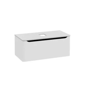 VitrA New Integra Round Waschtischunterschrank für Aufsatzwaschtisch mit 1 Vollauszug Matt,70056 70056