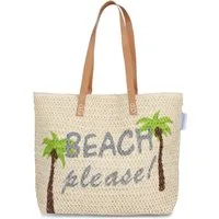 normani Strandtasche Bequeme Sommer-Umhängetasche, Strandtasche, Schultertasche als Henkeltasche tragbar