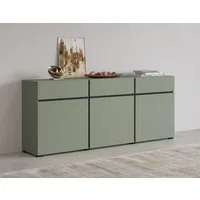 OTTO home Sideboard Cross,Breite 180 cm, moderne grifflose Kommode,3 Türen/3 Schubkästen, Schubladenschrank mit viel Stauraum, Einlegeböden verstellbar