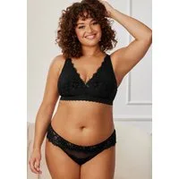 LASCANA Bralette-BH ohne Bügel rundherum aus Spitze – ideal für große Größen
