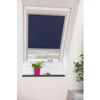 Dachfensterrollo Skylight, LICHTBLICK ORIGINAL, verdunkelnd, in Führungsschienen, verschraubt, mit Mittelzug