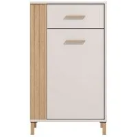 Home affaire Schuhschrank Belfort, Schuhkommode, Schuhregal, Höhe 103 cm zwei Einlegeböden, 4 Fächer, mit Schublade, in Kaschmirfarbe