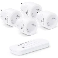 sonero Funksteckdose Sonero S-RCS104 Funk-Steckdosen Set 2300 Watt Funksteckdose, Weiß, 4er