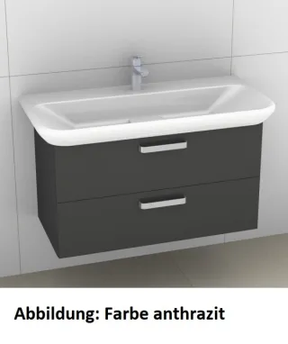 Artiqua 413 Waschtischunterschrank für MyDay 125400 Sangallo Grau quer, 413-WU2L-K77-7154-432 413-WU2L-K77-7154-432