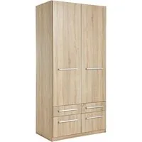 priess Kleiderschrank Schrank Garderobe Wäscheschrank Barcelona in 5 Breiten viel Stauraum, geräumige Schubkästen, mit Spiegel, MADE IN GERMANY
