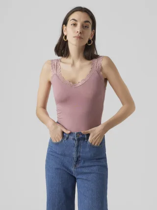 VERO MODA - VMROSA SL TOP JRS NOOS Nostalgia Rose - Gr. - S