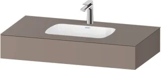 Duravit Qatego Einbauwaschtisch mit Konsole Basalt Matt 1000x550x170 mm - QA4691043430000 QA4691043430000