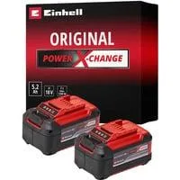 Akku Power-X-Change Plus TWIN-PACK 18Volt 5,2Ah rot/schwarz, 2 Stück, ohne Ladegerät