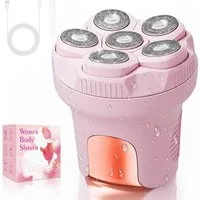 Futicare Epilierer Damen, Damenrasierer elektrisch mit 6D-Flex-Scherkopf, Aufsätze: 1 St., IPX6 Nass & Trocken, 2 Geschwindigkeiten, LED-Display, USB-C, 80 Min. Laufzeit, für Beine, Achseln, Arme & Bikinizone