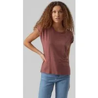 Vero Moda T-Shirt VMAVA PLAIN SS TOP JRS NOOS Materialmix, regular fit