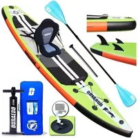 DURAERO Inflatable SUP-Board Stand up Paddling Board, 330x76x15cm, Action-Cam Halterung, bis 150kg