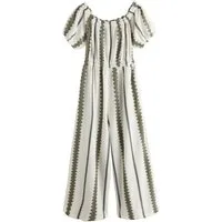 Next Jumpsuit Schulterfreier Jumpsuit mit weitem Bein (1-tlg)