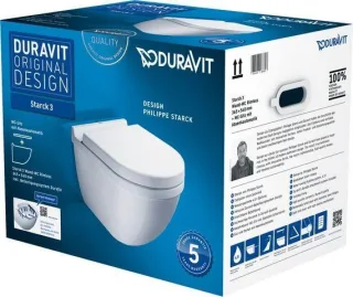 Duravit Starck 3 WC-Set wandhängend 370x540x425 mm - 45270900A1 45270900A1