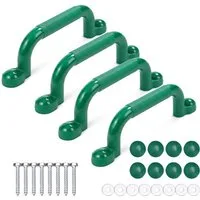 relaxdays Klettergriff Klettergerüst-Griffe im Set, grün, 4er Pack