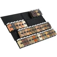 Lifewit Servierständer Justierbare Gewürzschublade Organizer, Expandable Gewürzregal, (8-tlg), Geneigtes