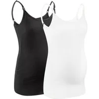 M.M.C. Stilltop Stillmode Tanktop 2er Set Umstandsmode (2-tlg) Stillunterhemd
