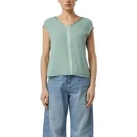 comma Kurzarmshirt mit Viskose