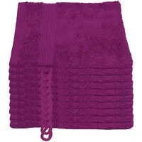 Julie Julsen Waschhandschuh 10-Waschhandschuh-Fuchsia-Waschhandschuh 15 x 21 cm, (10-St)