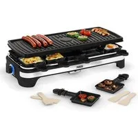 PRINCESS Raclette Princess 162650 Raclette – 10 Personen – Abnehmbare Grillplatte, Geeignet für 10 Personen – Regelbarer Thermostat