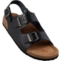 Biosoft Comfort & Easy Walk Biosoft Herren Sandalen Leder Optik Größe 43 - 47 LARS, Herrensandale Sandale