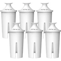 Comedes Kalk- und Wasserfilter 6er Set einsetzbar statt Brita Classic, Zubehör für PearlCo Classic, einsetzbar statt Brita Mavea 107007, 766229, 001529, 10171019, 107007