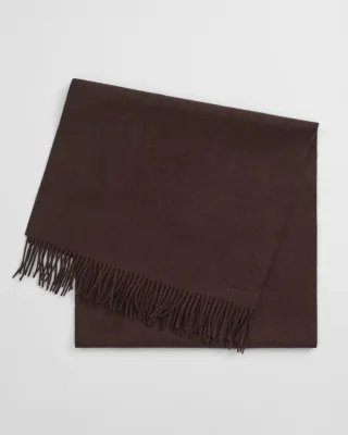 GANT - Gewebter Wollschal deep brown - Gr. - OS