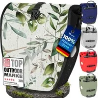 Valkental Fahrradtasche Gepäckträger wasserdicht & abschließbar, Gepäckträgertasche Fahrrad mit Großen Reflektoren 20L, 28L, 32L