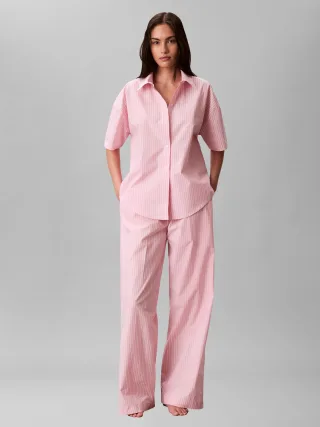 SS SHIRT PANT SET SERA STRIPE CRADLE PINK - Gr. - M
