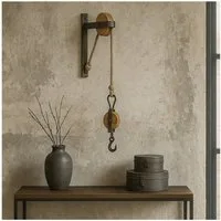 HTI-Living Wanddekoobjekt Dekohaken Wandhaken im Industrie Stil (Stück, 1 St., 1 Wandhaken), Industrie Design Vintage Ampelhaken