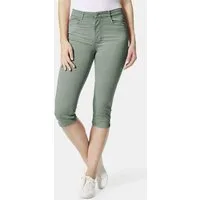 STOOKER WOMEN 5-Pocket-Jeans Capri Colour Skinny Fit Jeans Skinny Fit Casual Clean Wash Denim Jeans Magic Shape Effekt für Damen