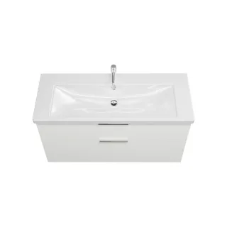 Burgbad Keramik Waschtisch-Set Eqio Weiß Matt/Alpinweiss, SEYQ123F6014C0001 SEYQ123F6014C0001