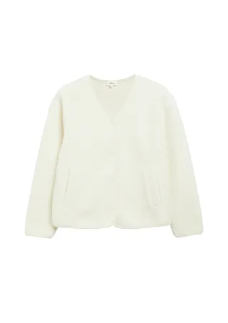 s.Oliver - Sweatshirt Jacke creme - Gr. - 36