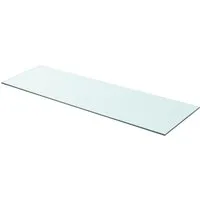 vidaXL Regal Regalboden Glas Transparent 90x30 cm, 1-tlg.